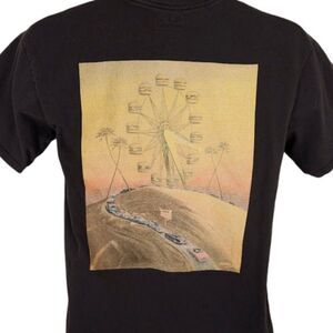 In N Out T Shirt Mens Size Medium Black Fast Food Snack Tee Burger Ferris Wheel